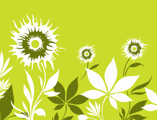 free vector Sunflower with Flowers Vector
